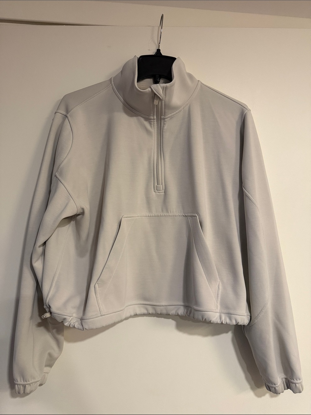 lululemon athletica Light Gray Half-Zip Pullover softstreme